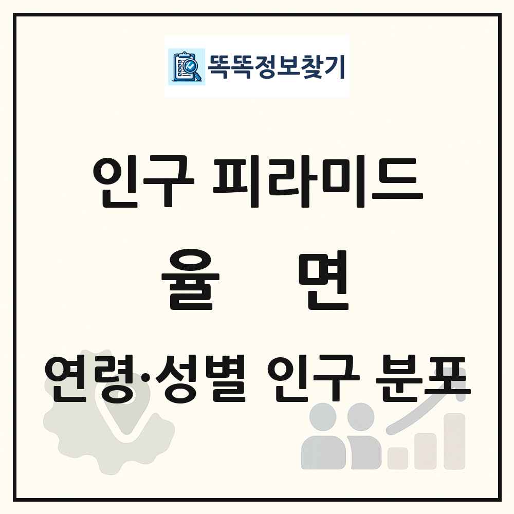 율면 인구 피라미드 링크 그림